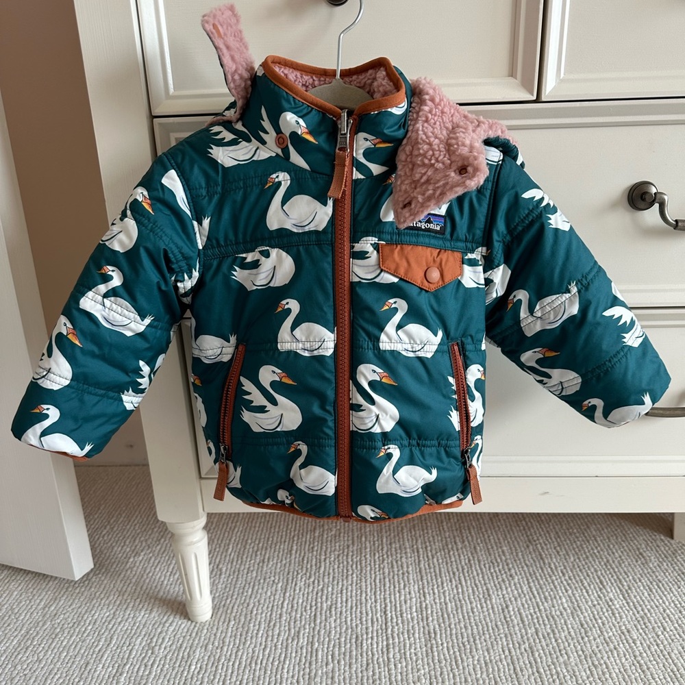 Little girls Patagonia reversible coat
